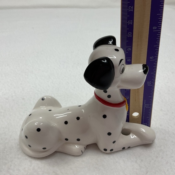 Disney 101 Dalmatians 5" Porcelain Pongo A Red Collar And Gold Medallion Dog - Picture 10 of 10